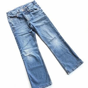 CAT & JACK boys slim fit ripped blue jeans size 8